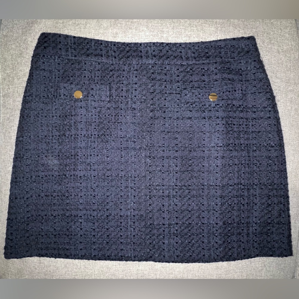LOFT | Royal Navy Blue w/ Gold Bottoms Skirt NEW!!!